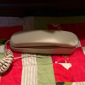 Vintage Beige Corded Telephone